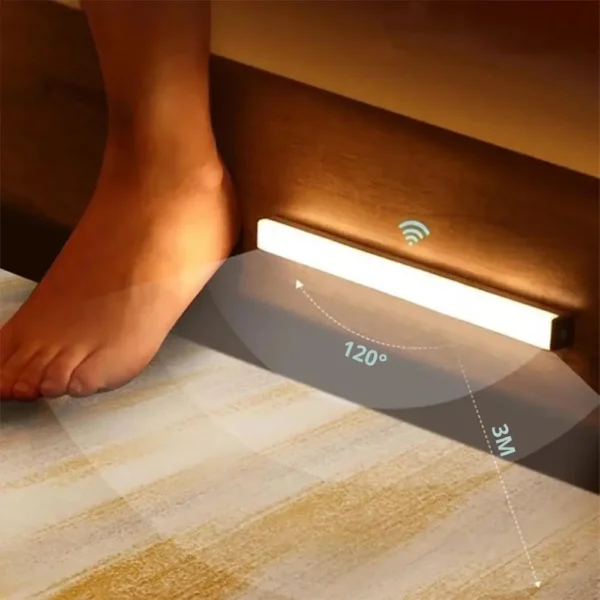 Night Lights Wireless LED Motion Sensor Lamp USB Rechargeable Magnetic For Wardrobe Room Closet Kitchen Aisle Tube Detector Bulb - Image 3