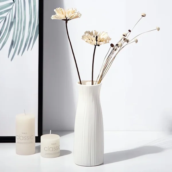Nordic Plastic Vase Simple Small Fresh Flower Pot Storage Bottle For Flowers Living Room Modern Home Decorations Ornaments - Image 3