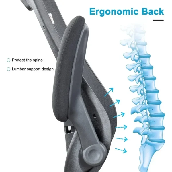 %a 400lbs High-Back Mesh Ergonomic Drafting Chair,Tall Office Chair, Standing Desk Chair,Adjustable Headrest - Image 5