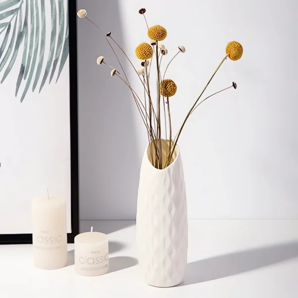Nordic Plastic Vase Simple Small Fresh Flower Pot Storage Bottle For Flowers Living Room Modern Home Decorations Ornaments - Image 4