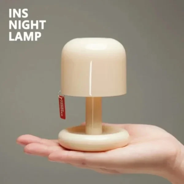 Mini Sunset Night Lamp Desktop Creative USB Rechargeable Ins Mushroom Style Led Night Light for Coffee Bar Home Decor Bedroom - Image 2