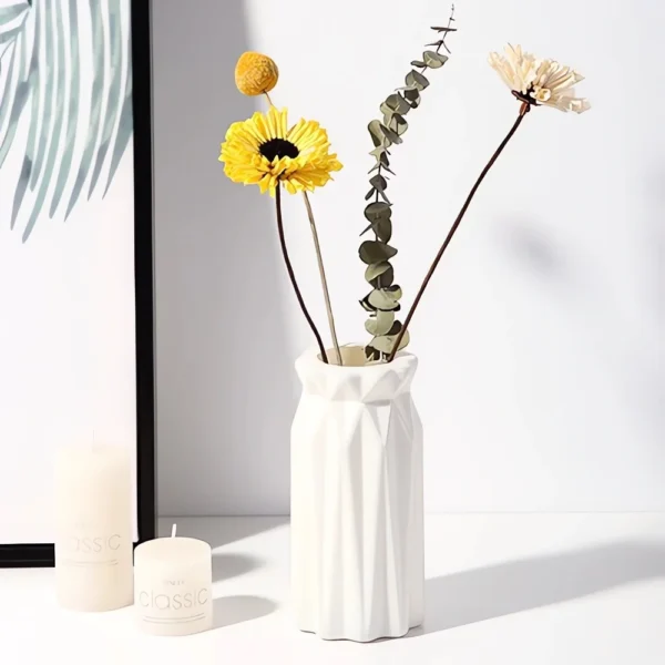 Nordic Plastic Vase Simple Small Fresh Flower Pot Storage Bottle For Flowers Living Room Modern Home Decorations Ornaments - Image 6