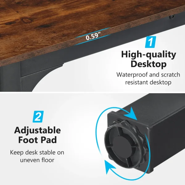 Tribesigns 78.7 Inches Extra Long Computer Desk 2 Person Desk, Double Long Desk, Workstaion for Home Office - Image 2
