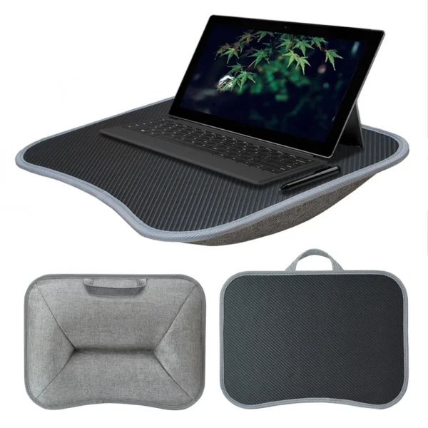 Multifunctional Laptop Desk With Soft Cushion Portable Small Pillow Table Household Laptop Lap Desk Writing Padded Tray for Work - Image 2